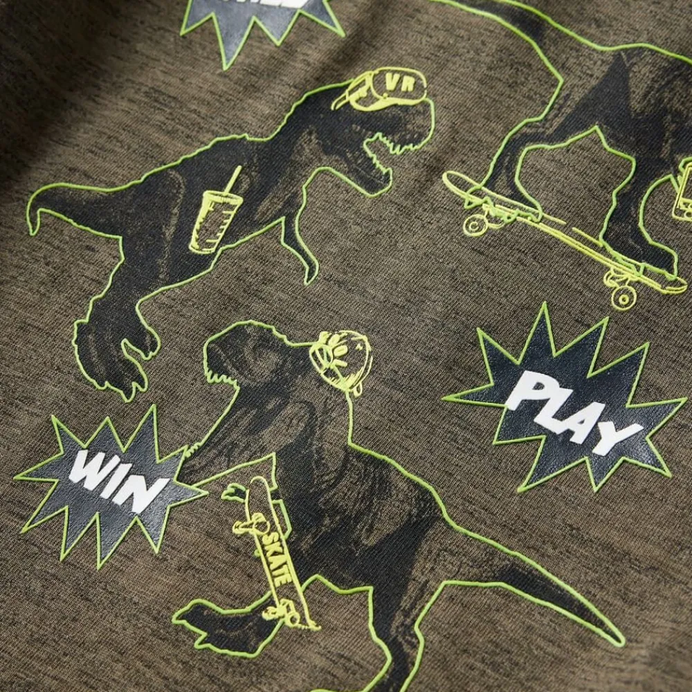 vidaXL Ropa Y Accesorios-Camiseta infantil de manga larga oscuro mélange 92