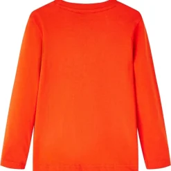 vidaXL Camiseta infantil de manga larga brillo 104 Naranja Clearance
