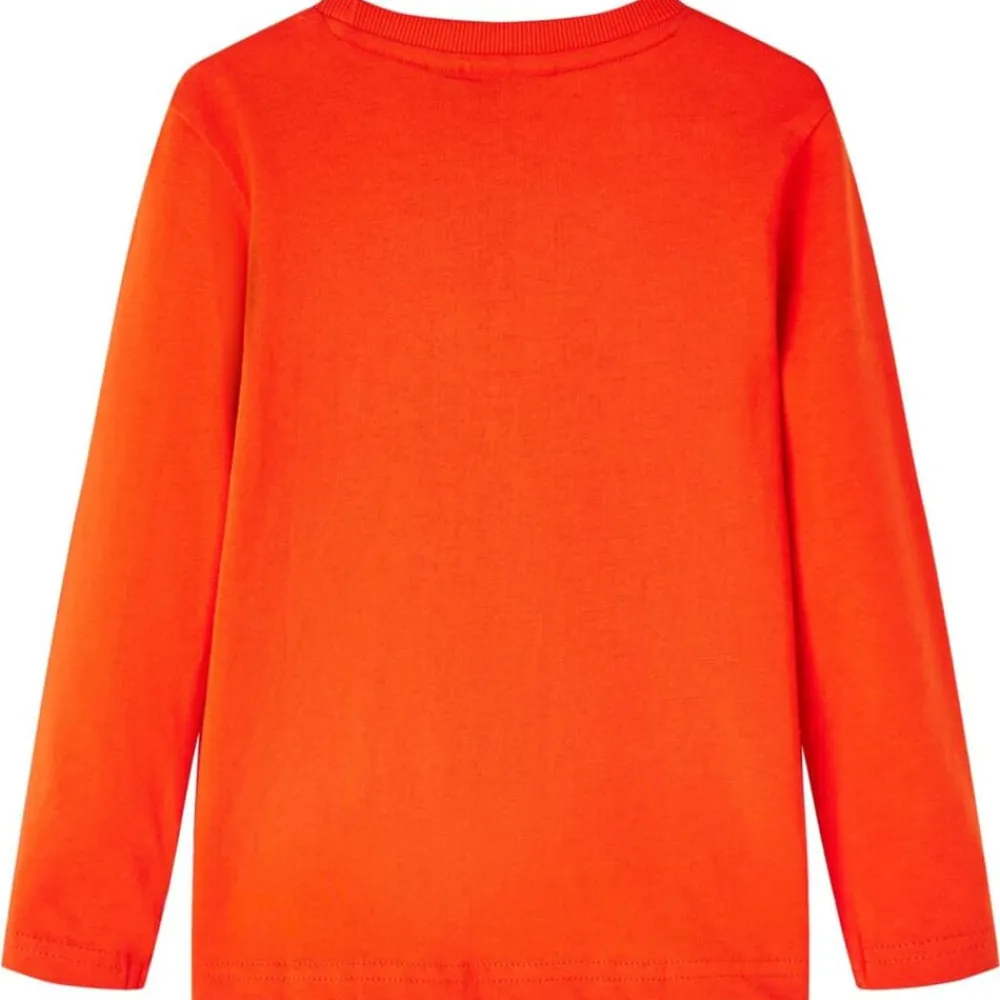 vidaXL Camiseta infantil de manga larga brillo 104 Naranja Clearance