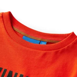 vidaXL Camiseta infantil de manga larga brillo 104 Naranja Clearance