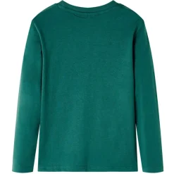 vidaXL Camiseta infantil de manga larga 92 Verde New