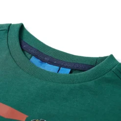 vidaXL Camiseta infantil de manga larga 92 Verde New