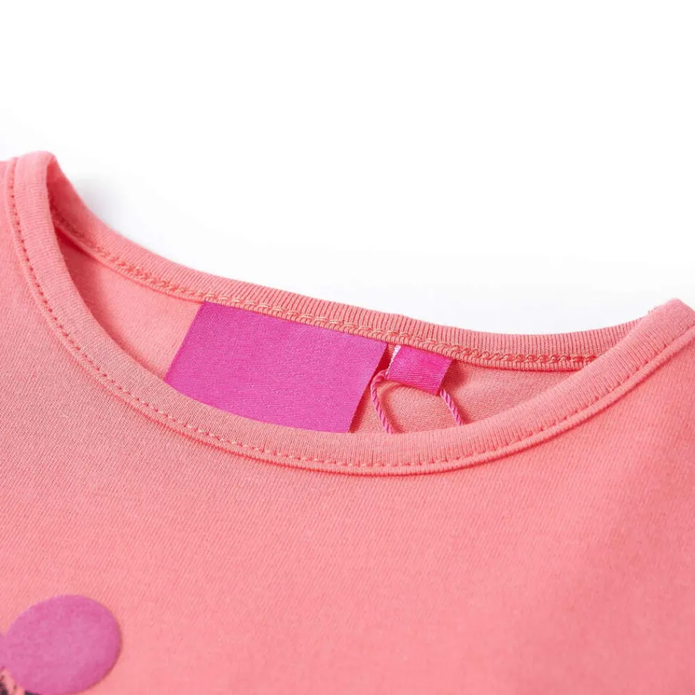 vidaXL Camiseta infantil de manga larga 104 Rosa Outlet