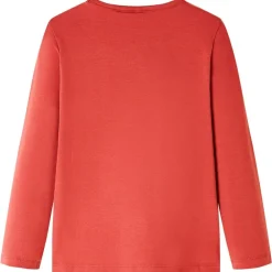 vidaXL Camiseta infantil de manga larga tostado 92 Rojo Online