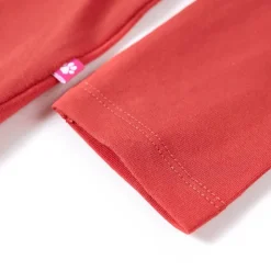 vidaXL Camiseta infantil de manga larga tostado 92 Rojo Online