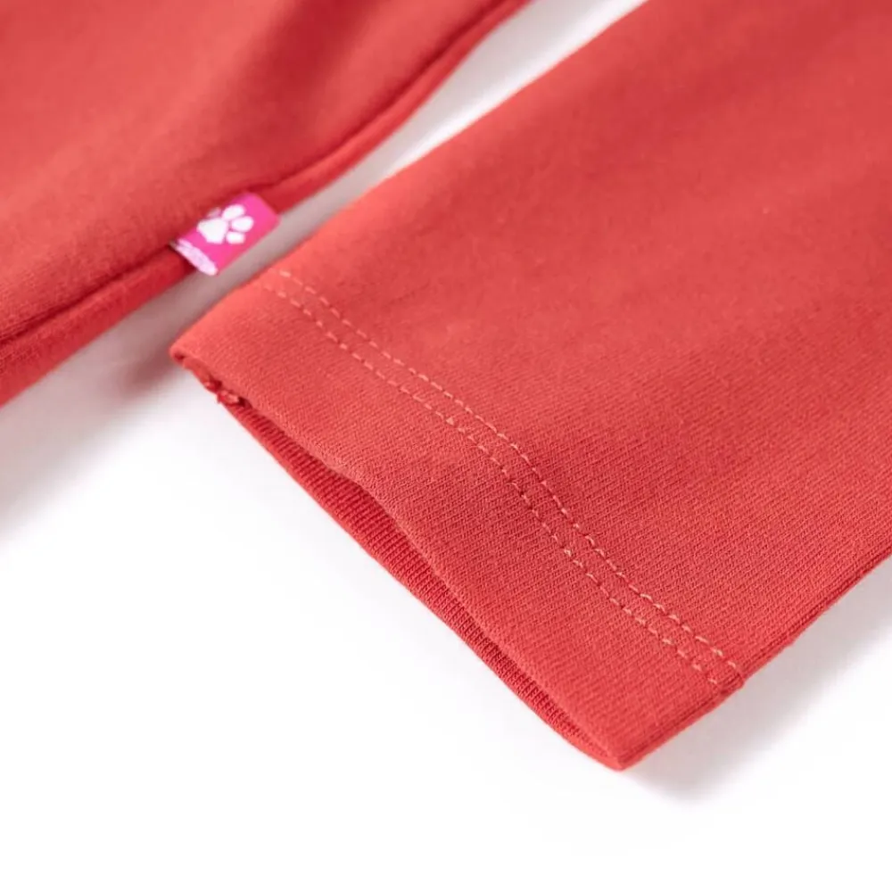 vidaXL Camiseta infantil de manga larga tostado 92 Rojo Online