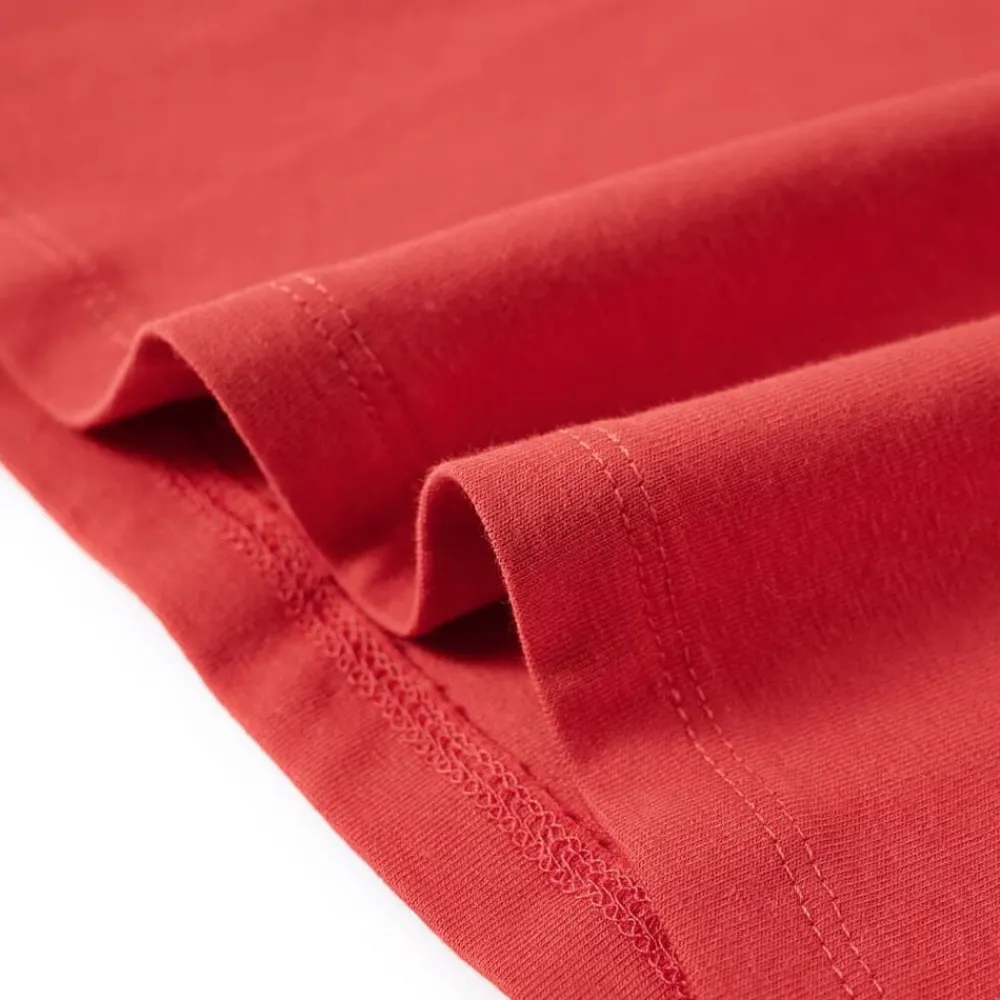vidaXL Camiseta infantil de manga larga tostado 92 Rojo Online