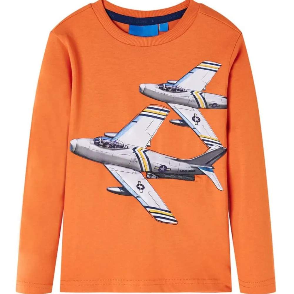 vidaXL Ropa Y Accesorios-Camiseta infantil de manga larga oscuro 92