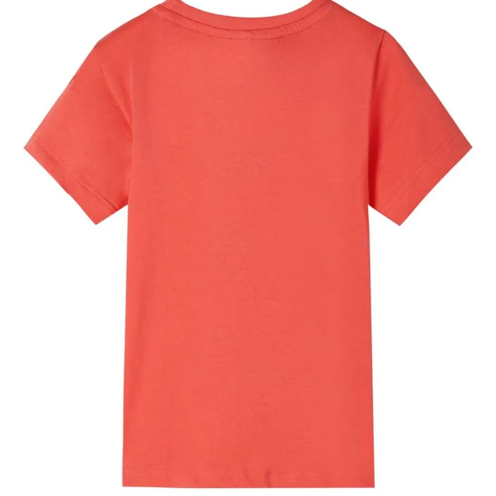 vidaXL Camiseta infantil de manga corta claro 116 Rojo New