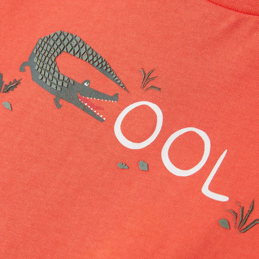 vidaXL Camiseta infantil de manga corta claro 116 Rojo New