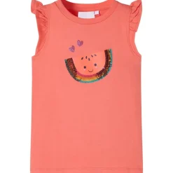 vidaXL Ropa Y Accesorios-Camiseta infantil de manga volante 116