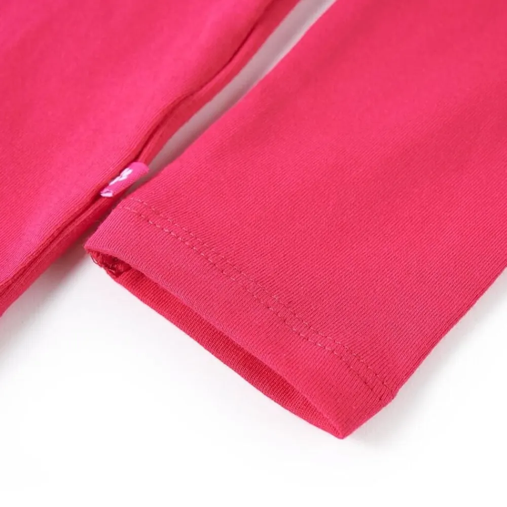 vidaXL Camiseta infantil de manga larga brillante 104 Rosa Discount