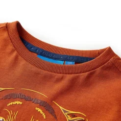 vidaXL Camiseta infantil de manga larga color teja claro 104 &Oacute;xido New