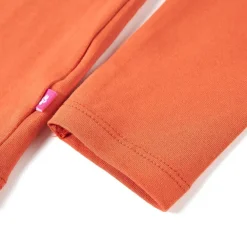 vidaXL Camiseta infantil de manga larga tostado 116 Naranja Online