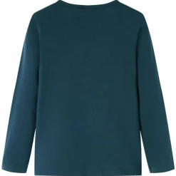 vidaXL Camiseta infantil de manga larga oscuro 104 Verde