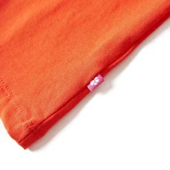 vidaXL Camiseta infantil de manga larga oscuro 92 Naranja Discount