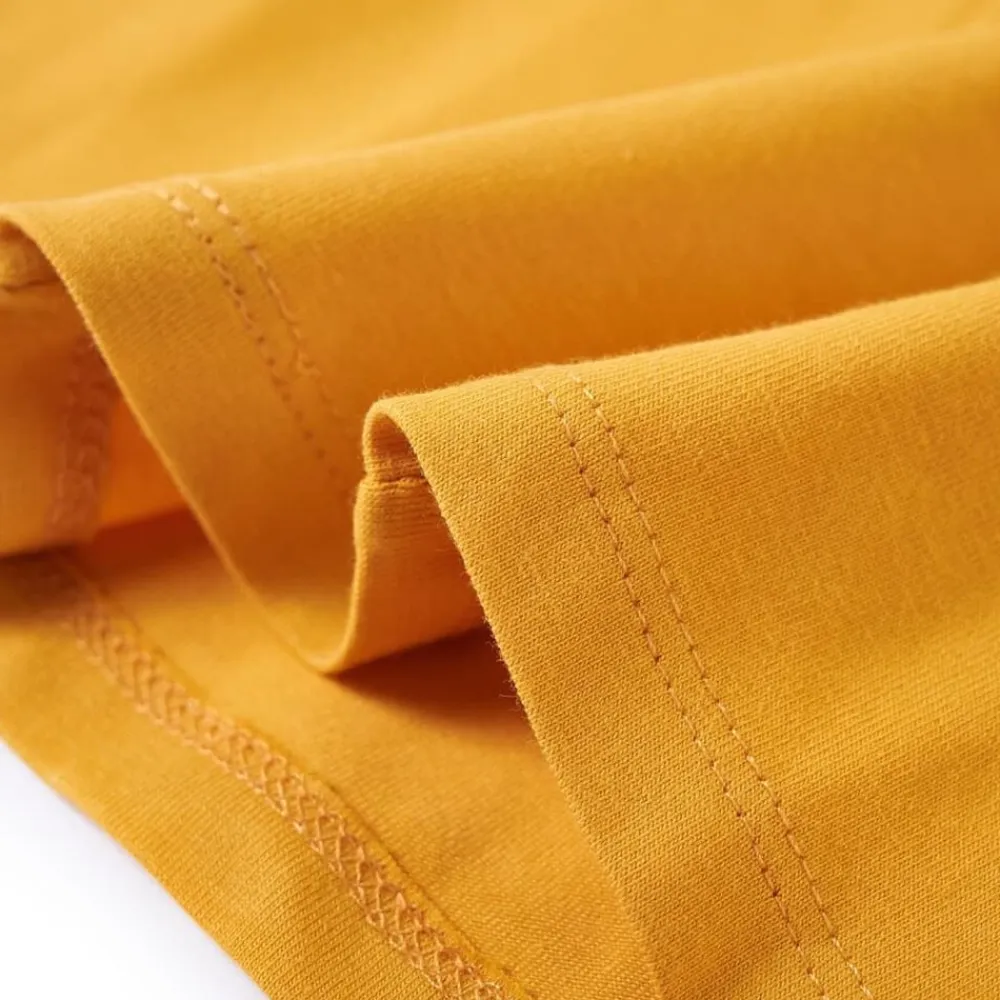 vidaXL Camiseta infantil de manga larga oscuro 104 Ocre Hot