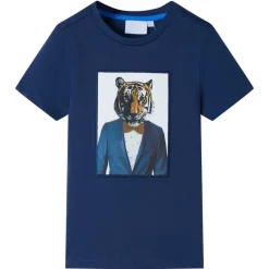 vidaXL Ropa Y Accesorios-Camiseta infantil de manga corta oscuro 128