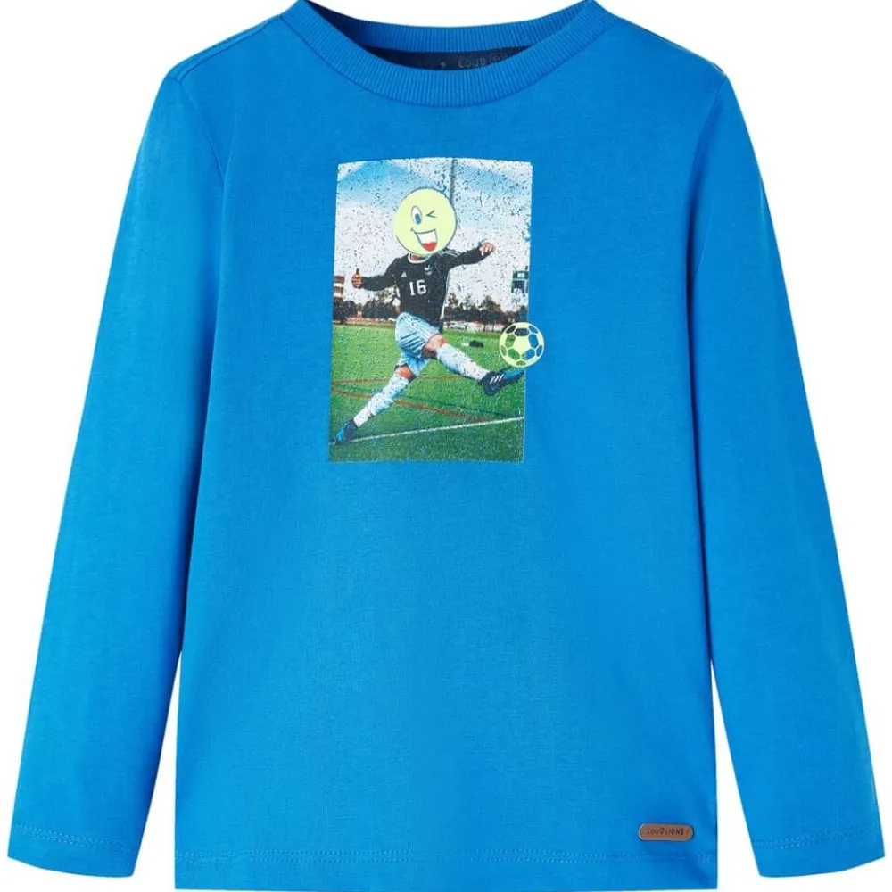 vidaXL Ropa Y Accesorios-Camiseta infantil de manga larga cobalto 116