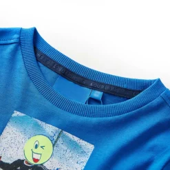 vidaXL Ropa Y Accesorios-Camiseta infantil de manga larga cobalto 116