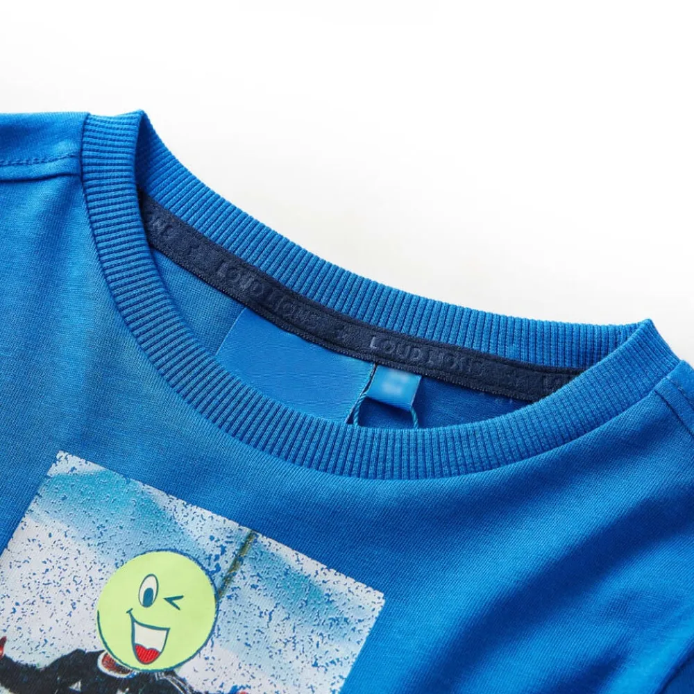vidaXL Ropa Y Accesorios-Camiseta infantil de manga larga cobalto 116