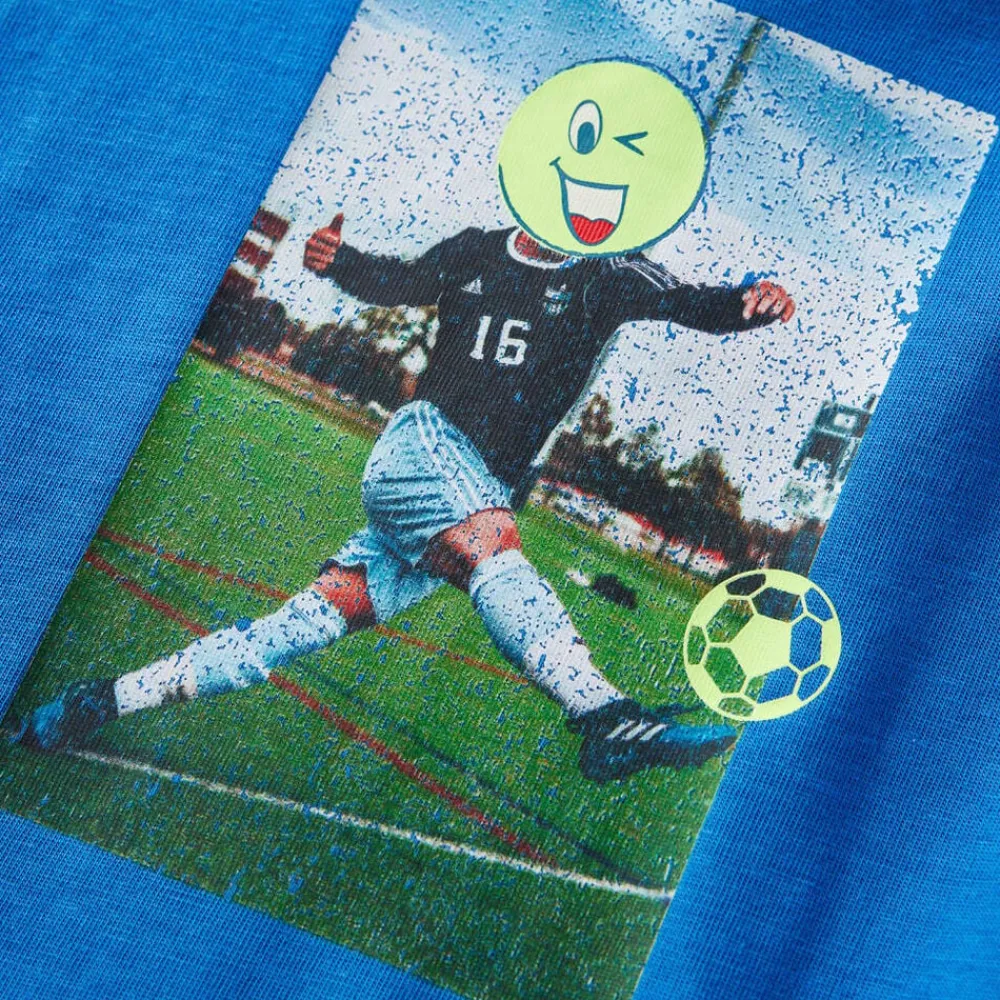 vidaXL Ropa Y Accesorios-Camiseta infantil de manga larga cobalto 116