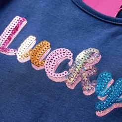 vidaXL Camiseta infantil de manga larga 104 Azul marino Sale