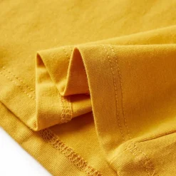 vidaXL Camiseta infantil de manga larga oscuro 104 Ocre Best