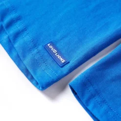 vidaXL Camiseta infantil de manga larga azul cobalto 128 Online