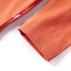 vidaXL Ropa Y Accesorios-Camiseta infantil de manga larga tostado 92