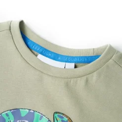 vidaXL Camiseta infantil de manga corta claro 104 Caqui Outlet