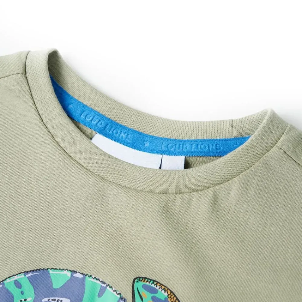 vidaXL Camiseta infantil de manga corta claro 104 Caqui Outlet