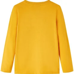 vidaXL Camiseta infantil de manga larga color 104 Ocre