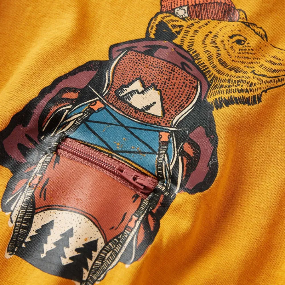 vidaXL Camiseta infantil de manga larga color 104 Ocre
