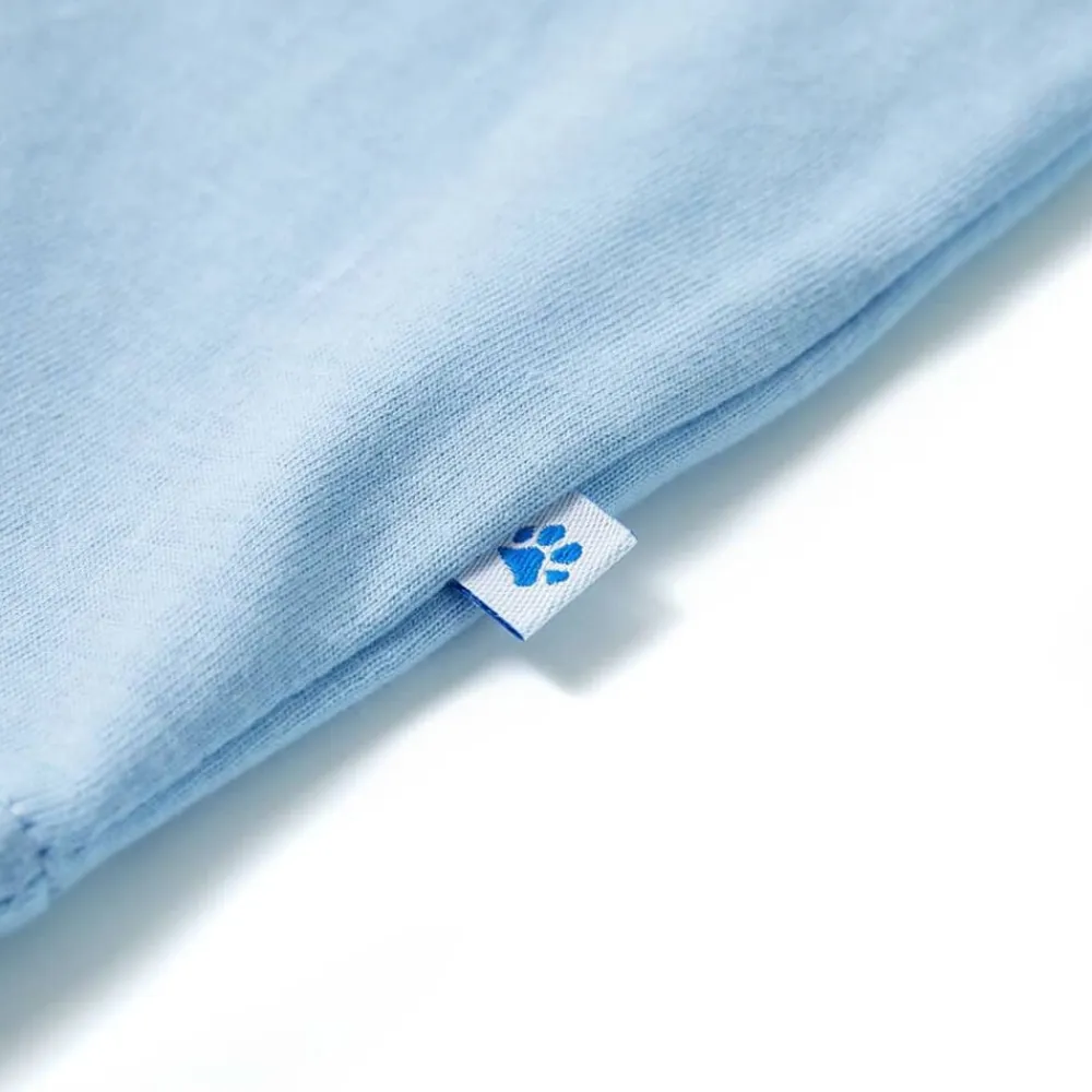 vidaXL Camiseta infantil de manga corta claro 104 Azul Clearance