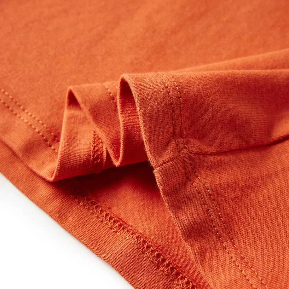 vidaXL Camiseta infantil de manga larga tostado 92 Naranja