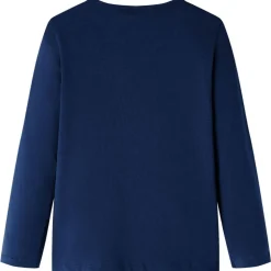 vidaXL Camiseta infantil de manga larga 104 Azul marino Clearance