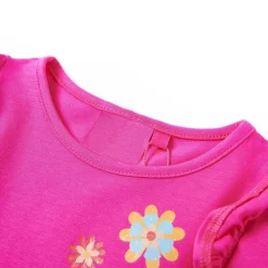 vidaXL Camiseta infantil de manga larga oscuro 104 Rosa Outlet
