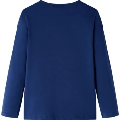 vidaXL Camiseta infantil de manga larga 104 Azul marino