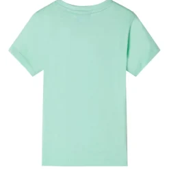 vidaXL Camiseta infantil de manga corta claro 92 Verde Clearance