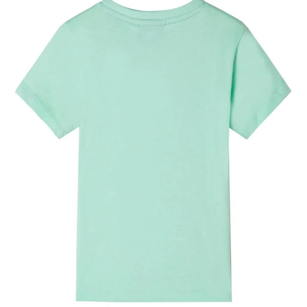 vidaXL Camiseta infantil de manga corta claro 92 Verde Clearance