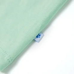 vidaXL Camiseta infantil de manga corta claro 92 Verde Clearance