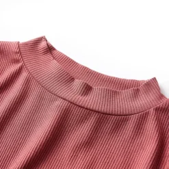 vidaXL Ropa Y Accesorios-Camiseta infantil manga larga cuello alto oscuro 104