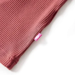 vidaXL Ropa Y Accesorios-Camiseta infantil manga larga cuello alto oscuro 104