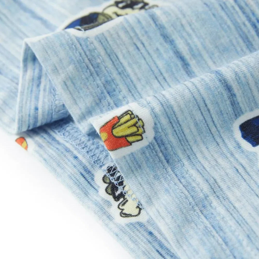 vidaXL Camiseta infantil mezcla es 128 Azul Discount