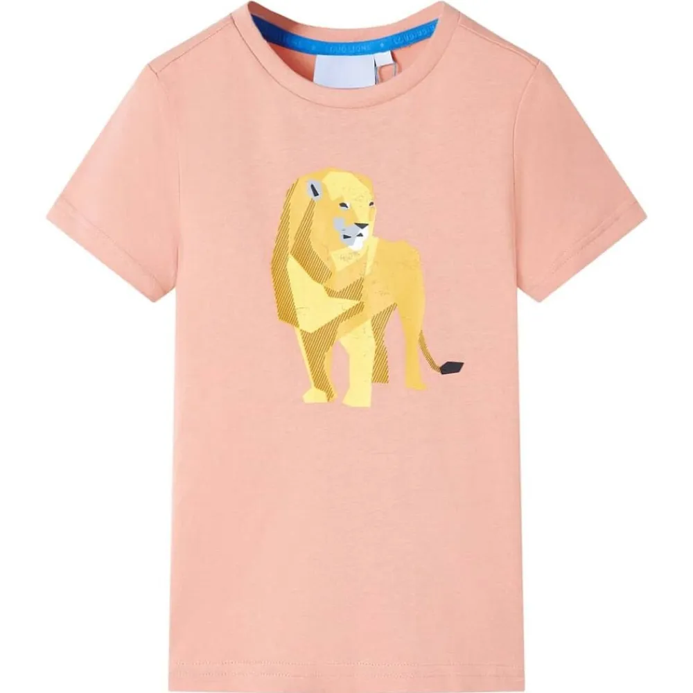 vidaXL Camiseta infantil claro 116 Naranja Discount