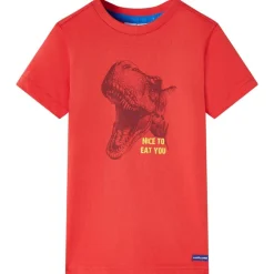 vidaXL Camiseta infantil 104 Rojo New