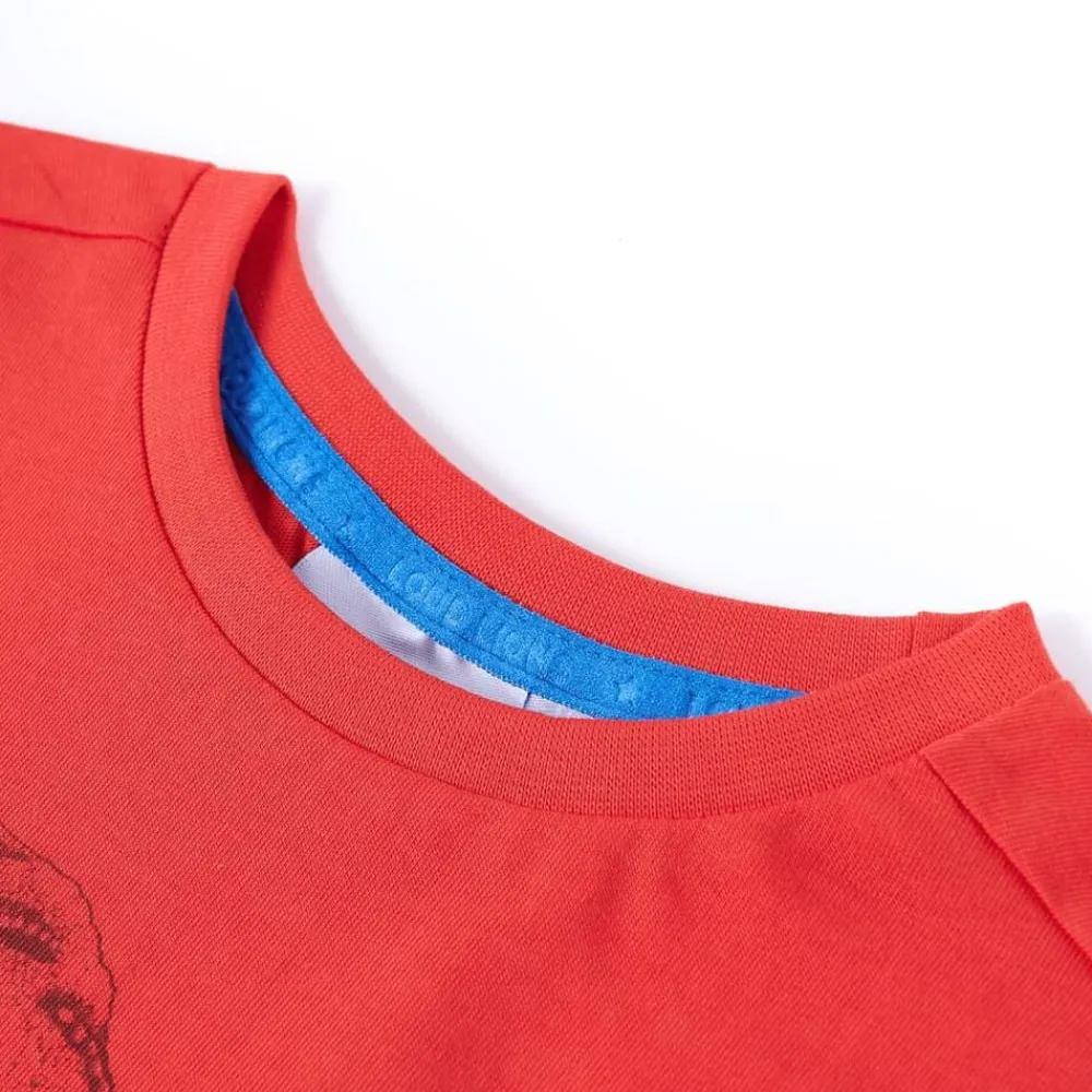 vidaXL Camiseta infantil 104 Rojo New