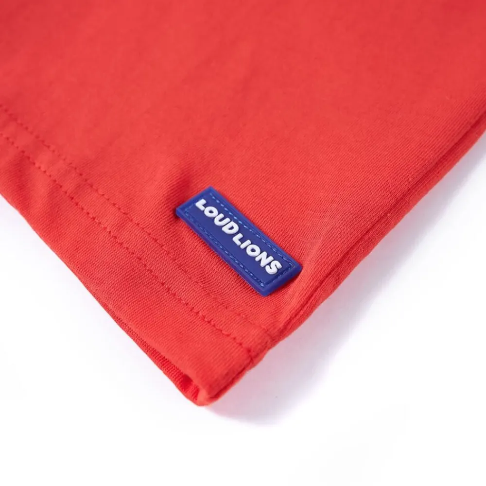 vidaXL Camiseta infantil 104 Rojo New
