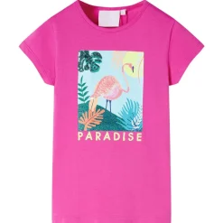 vidaXL Camiseta infantil oscuro 104 Rosa Clearance